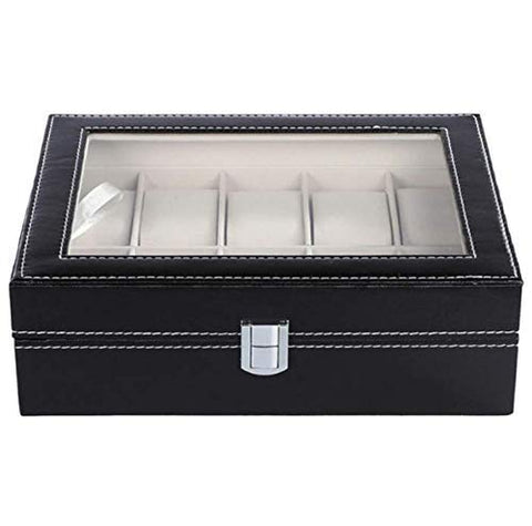 KriShyam® Men and Women Watch Box/Watch Case/Organizer (10 Slot Watch Box)