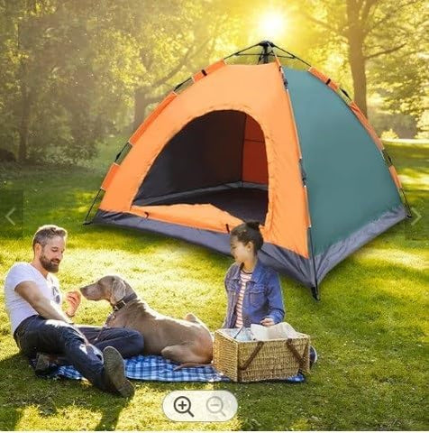 KriShyam® Automatic Pop Up Camping Tent Automatic Hydraulic Dome Tent for Camping,Hiking,Travel,Picnic,Fishing,Beach with Carrybag (2 Person-Automatic Hydraulic Tent)