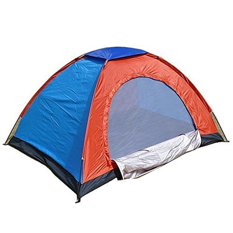 KriShyam® Portable Fabric Tent for 4 Person (Standard Size, Multicolor)