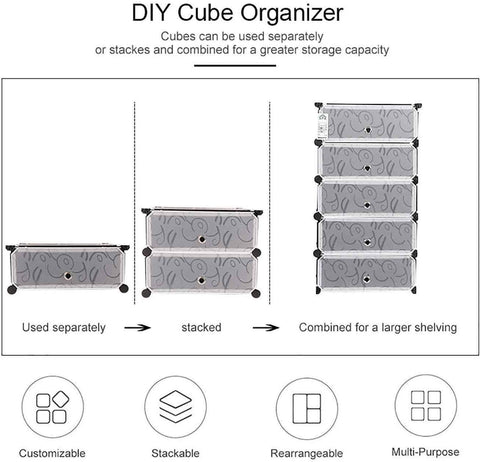 Krishyam® Premium Quality Shoe Rack | 5 Layer Space-Saving Rack with Doors