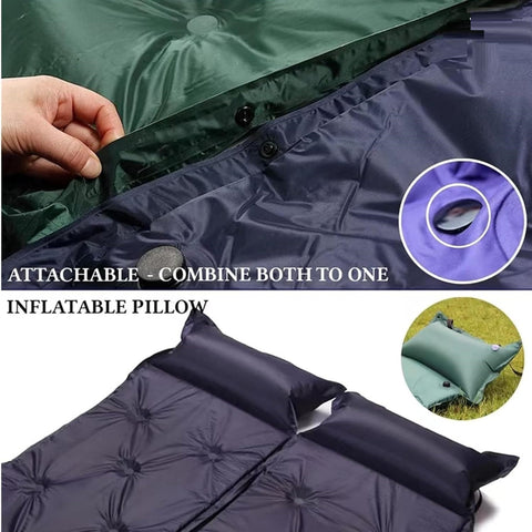 KriShyam ® Lightweight Portable Inflatable Camping Air Mattress Foam Self Inflating Sleeping Pad for Tent Camping (Cushion Air Mattress Foam)